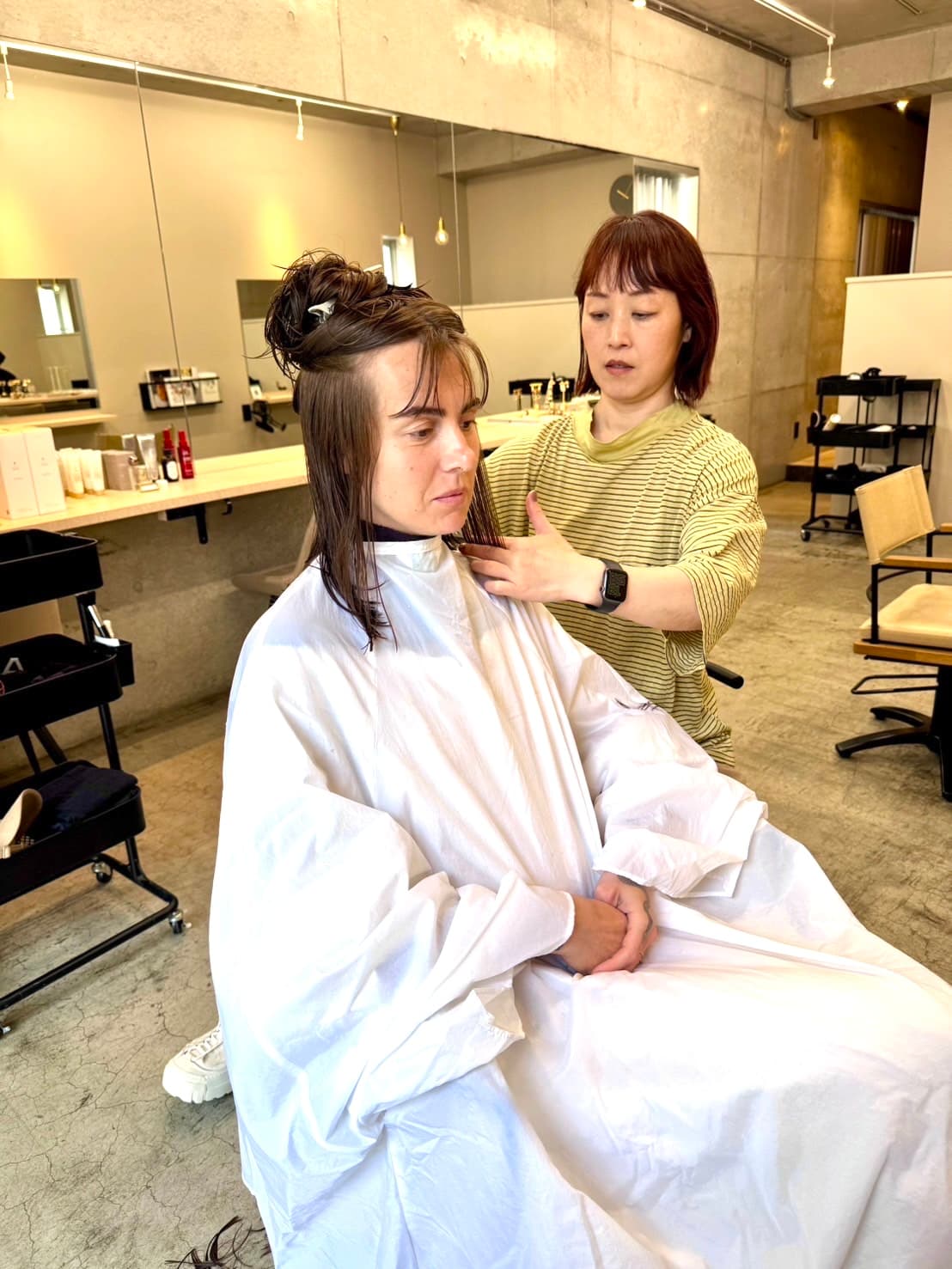 英語で相談できる、安心のサロン