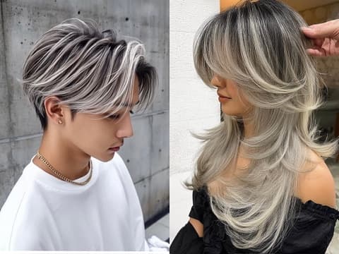 Balayage highlights that give a sense of transparency and three-dimensionality