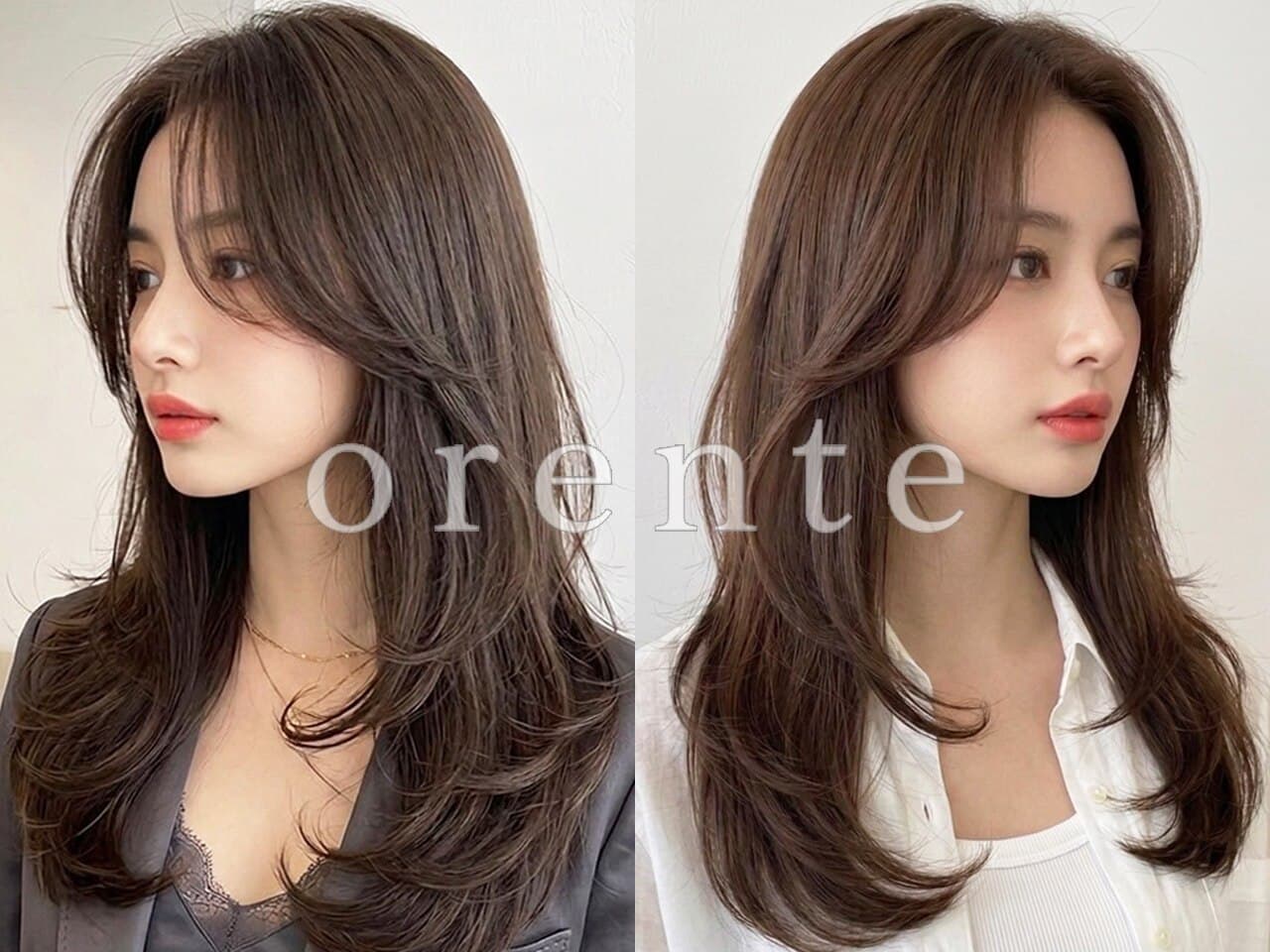 Wear bangs and a small face cut that matches the area around the face for a cute, mature style!